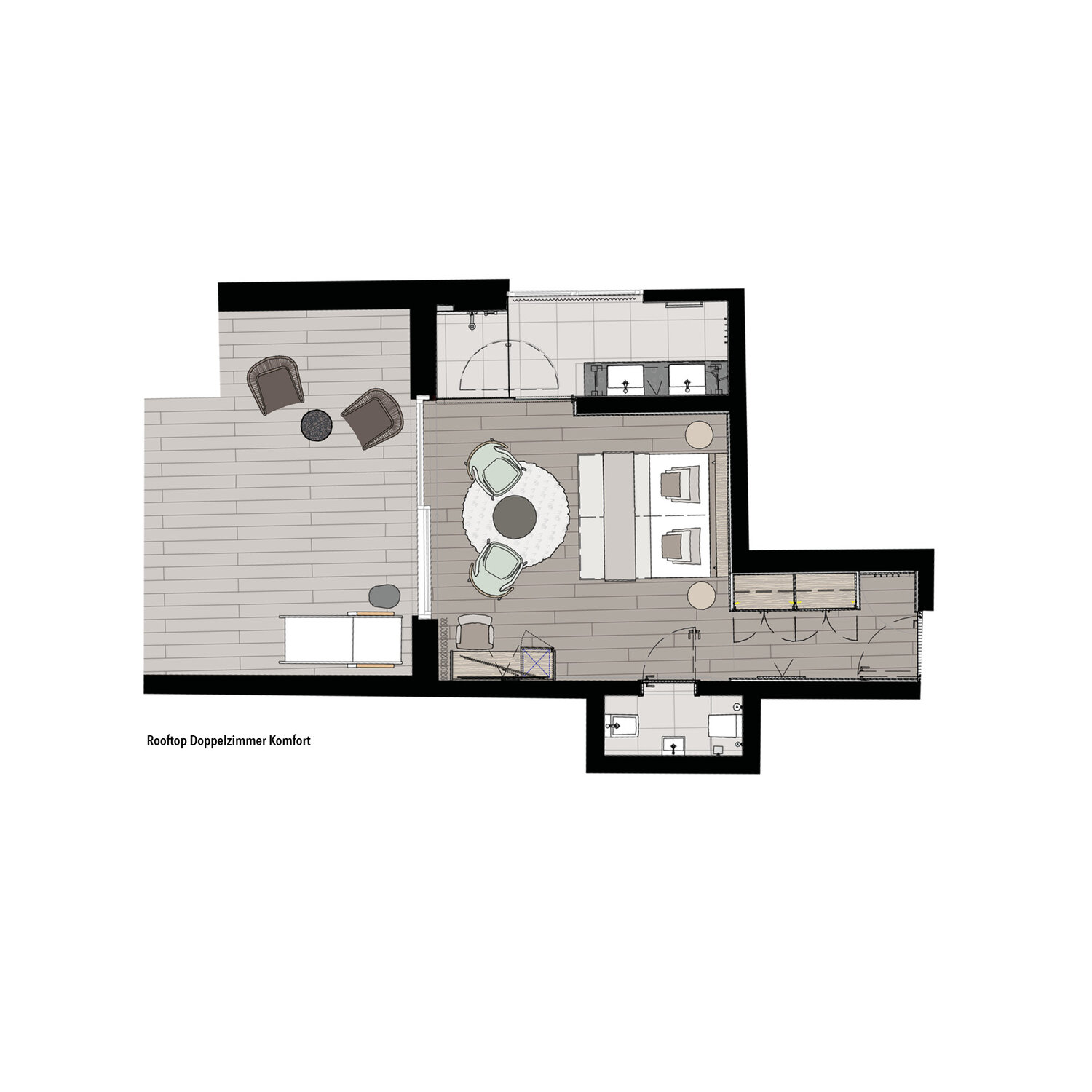 Grundriss-Rooftop-Doppelzimmer-Komfort-Alpenhotel-Kitzbühel-Schwarzsee