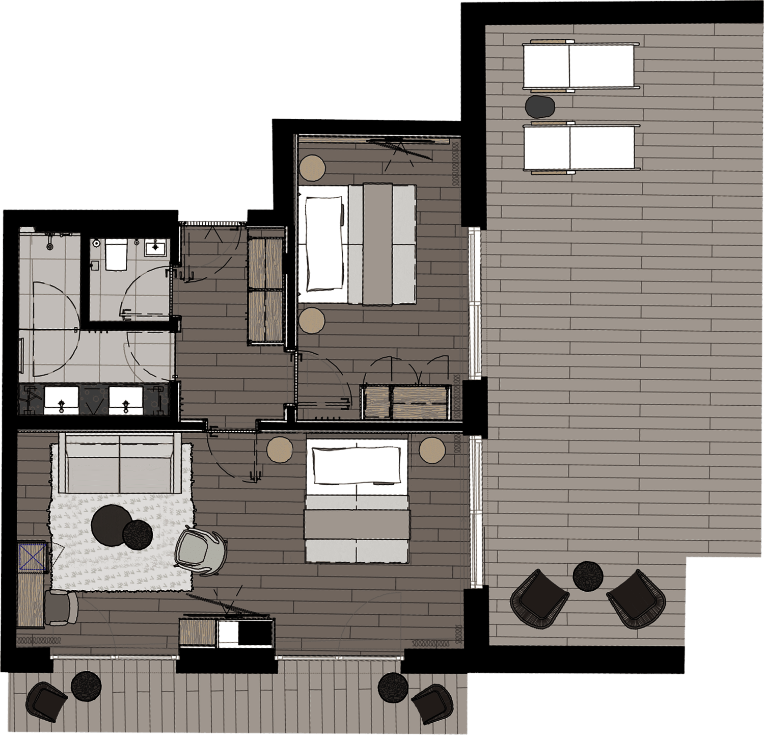Grundriss-Rooftop-Suite-Deluxe-Alpenhotel-Kitzbuehel-Schwarzsee